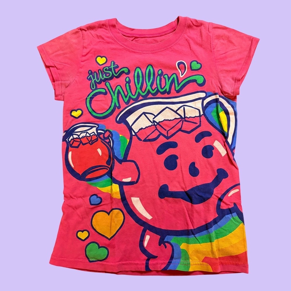 Y2K Kool-Aid Man Just Chillin Graphic Baby Tee T-Shirt Scene #19
